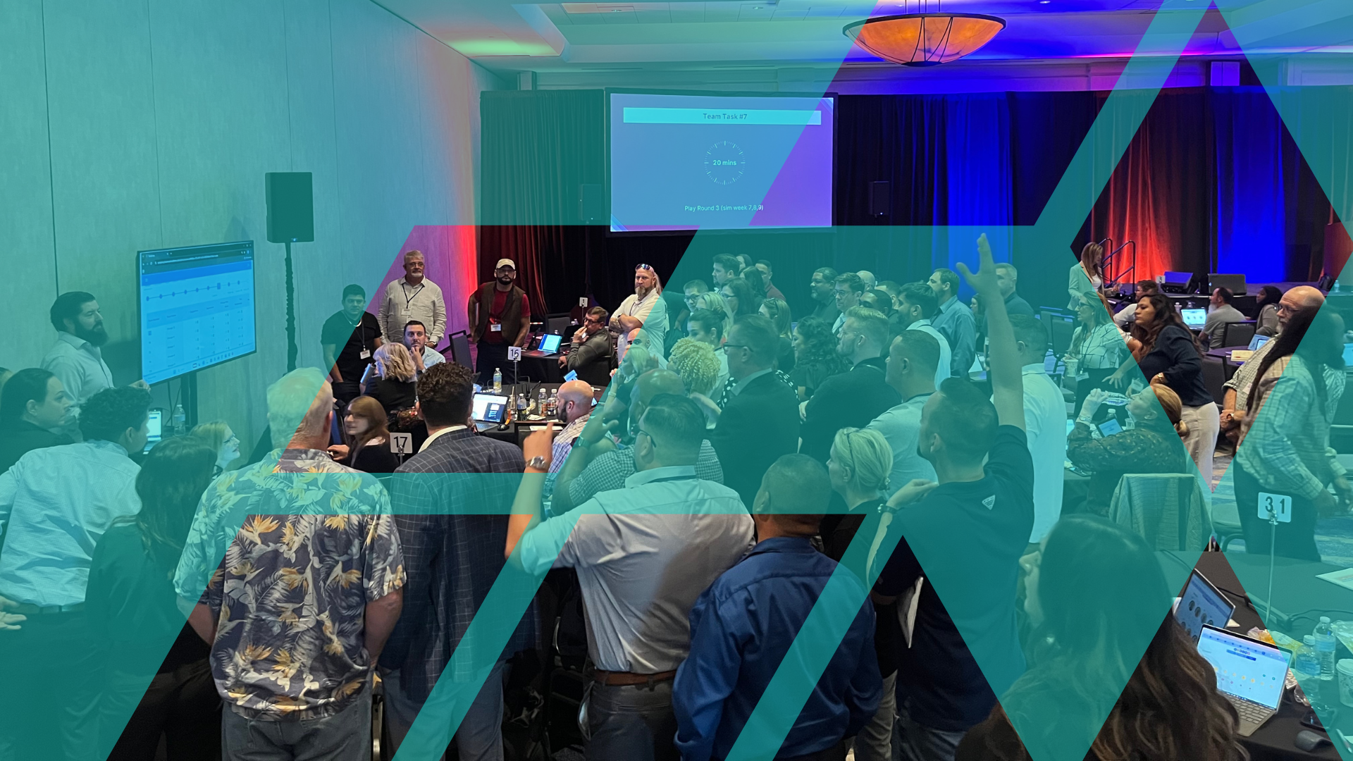 Participants listening to a facilitator